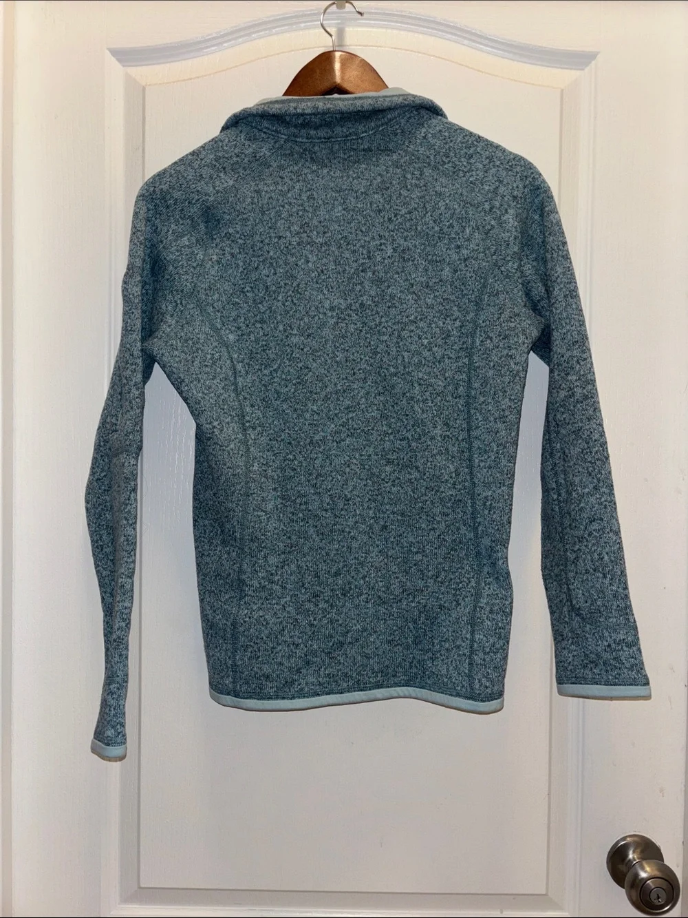 Patagonia Women’s Better Sweater 1/4-Zip Pullover Heathered Blue Size Medium